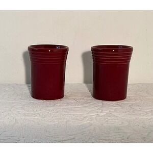 Fiesta HLCC Cinnabar Tumbler Cups Set 2 Discontinued Retired
